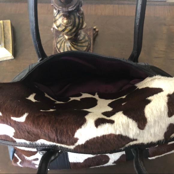 B. Makowsky Genuine Leather Cow Hide Bag - Picture 5 of 8